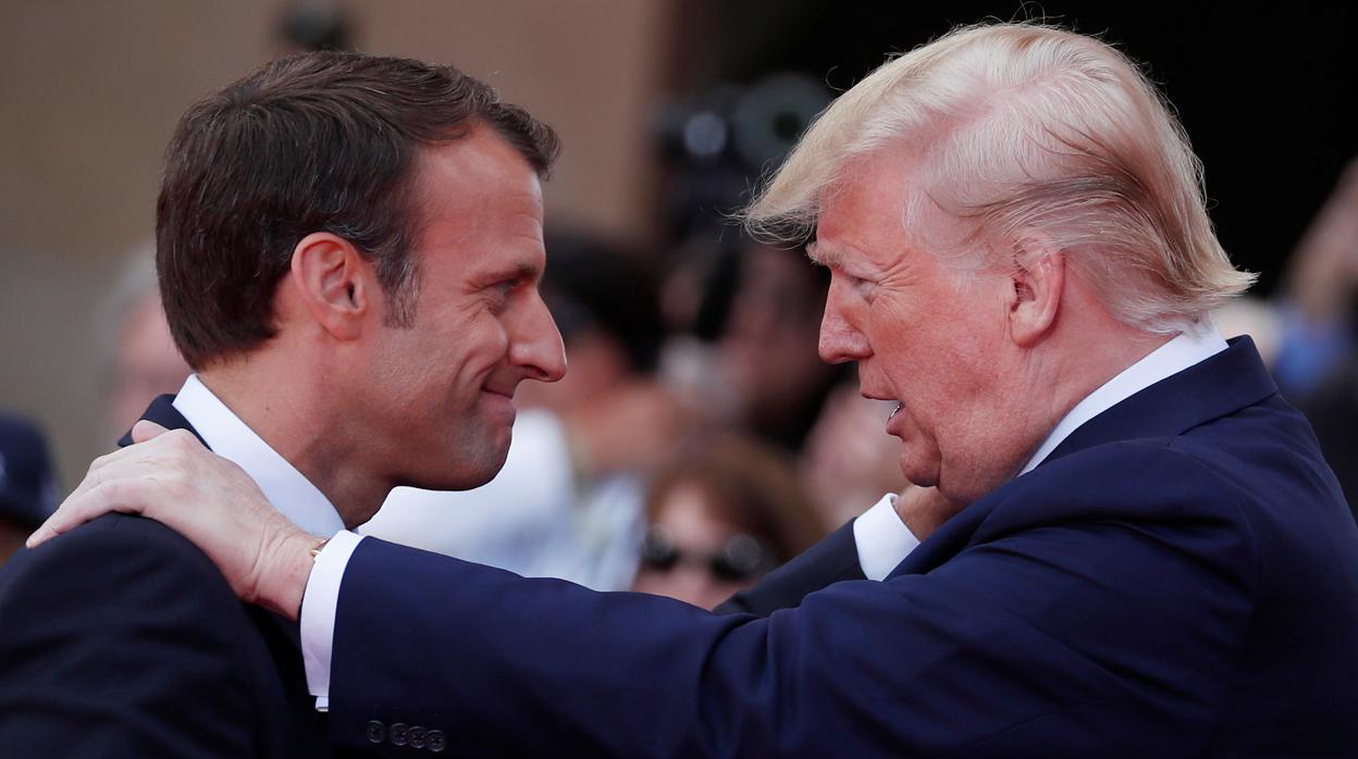 Trump y Macron confrontan su visión del mundo en Normandía