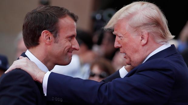 Trump y Macron confrontan su visión del mundo en Normandía