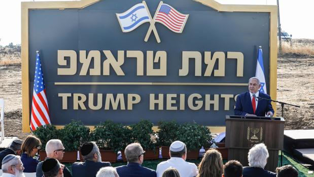 Netanyahu inaugura los «Altos de Trump», la pequeña colonia judía ubicada en los Altos del Golán sirios