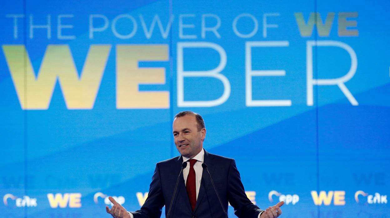 El candidato Manfred Weber