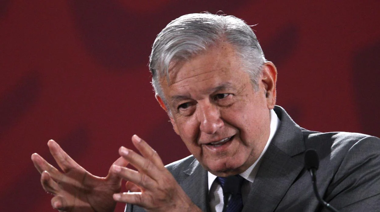 López Obrador, durant ela rueda de prensa diaria que ofrece en el Palacio Nacional