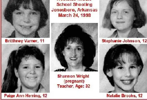 Las principales víctimas de la masacre de Arkansas