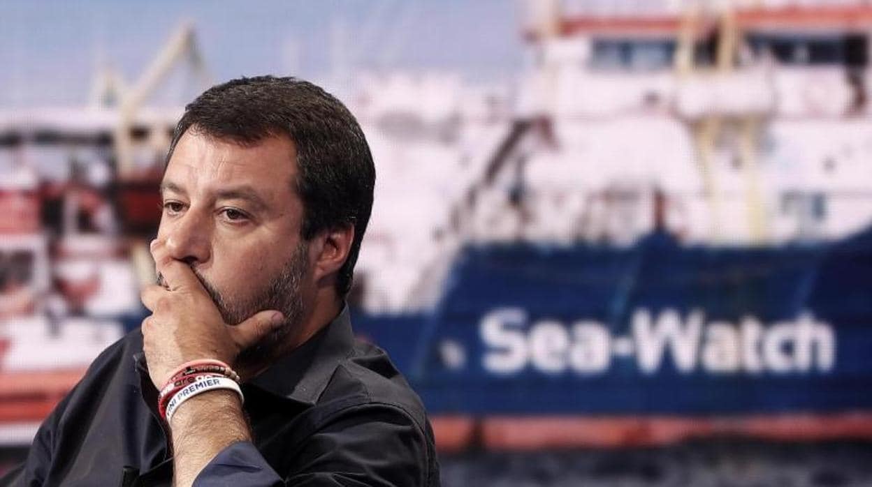 Matteo Salvini, asiste al programa de televisión «Porta a porta»