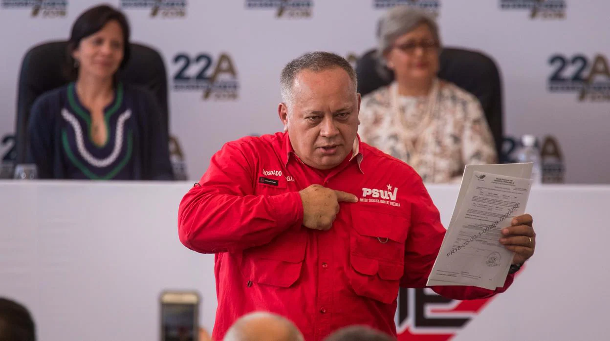 El vicepresidente del PSUV, Diosdado Cabello, en 2018