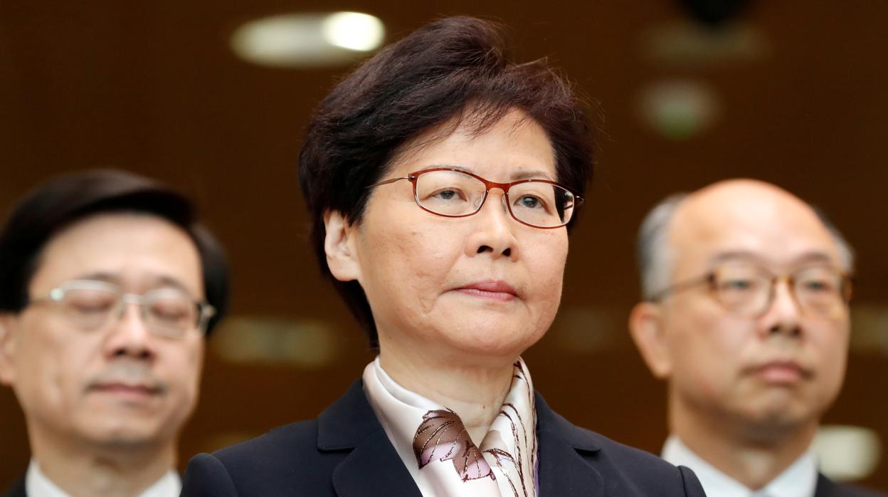 La jefa ejecutiva de Hong Kong, Carrie Lam