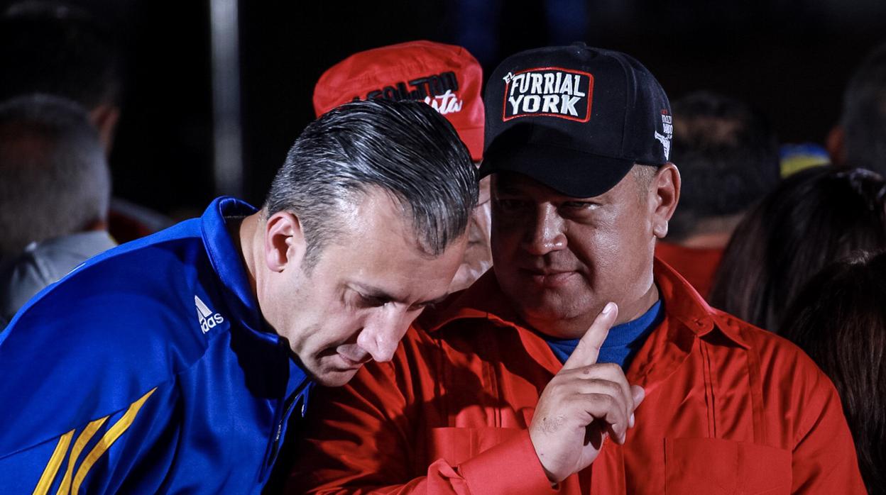 Tareck El Aissami y Diosdado Cabello, en una imagen de archivo