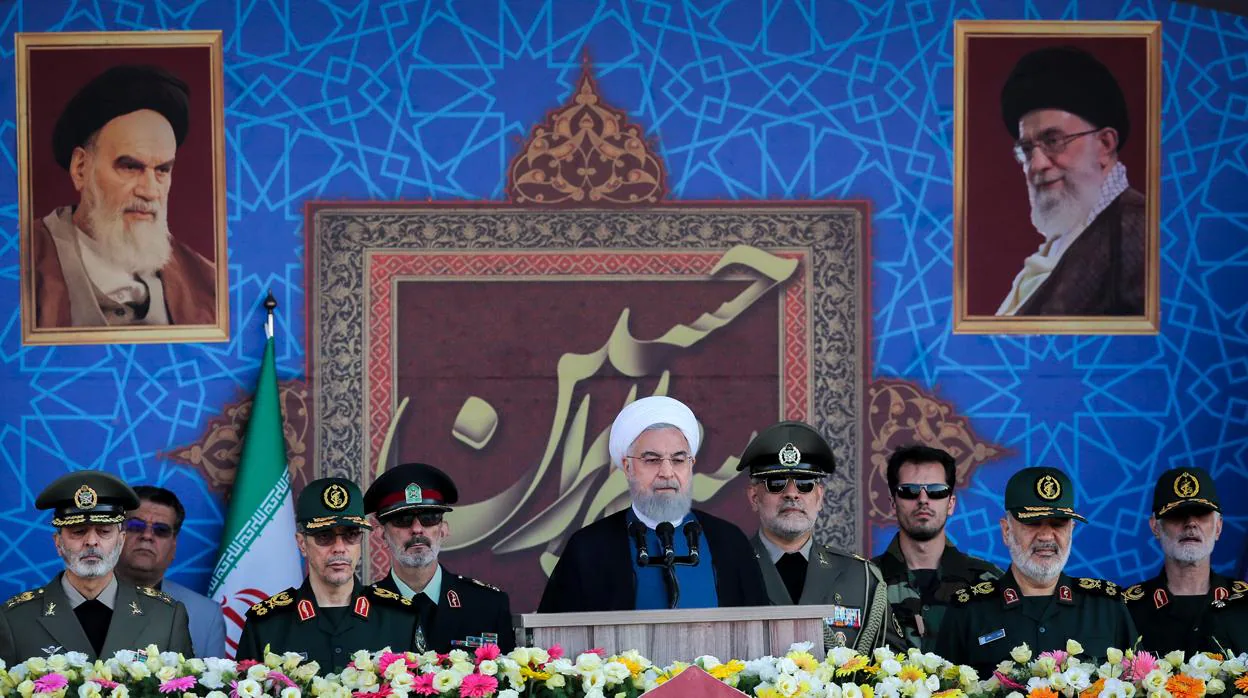 Hassan Rohani, en Teherán, capital de Irán