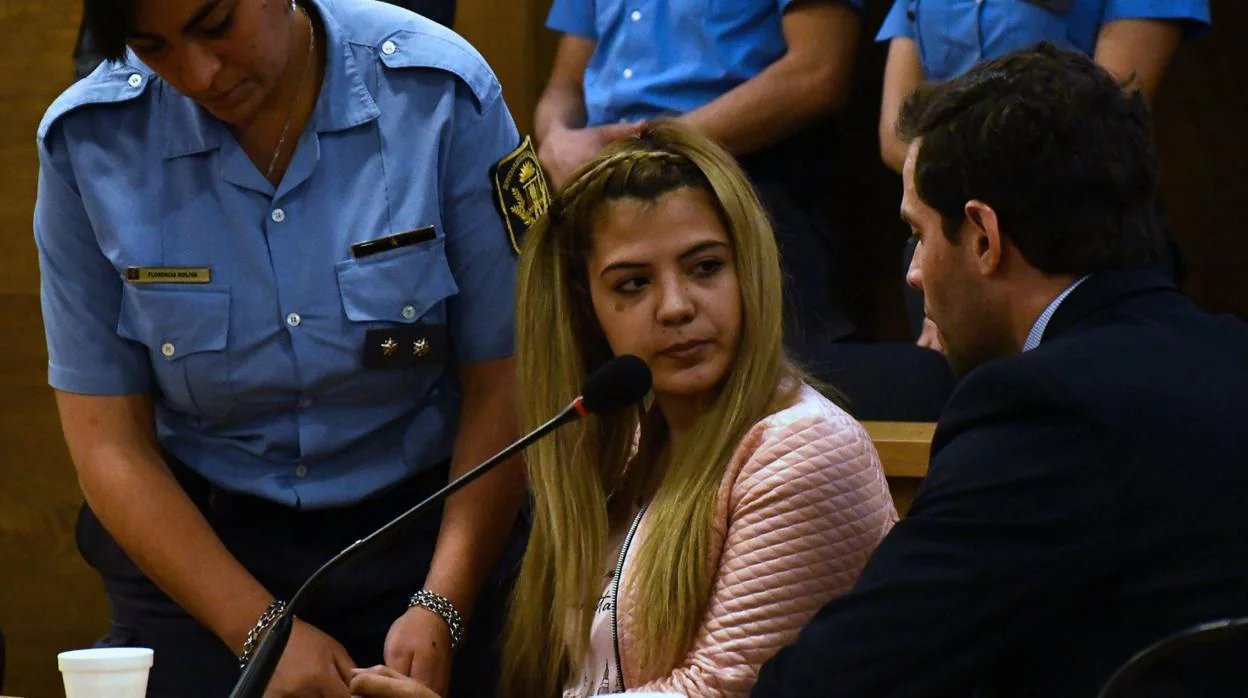 Brenda Barattini, durante la lectura de la sentencia