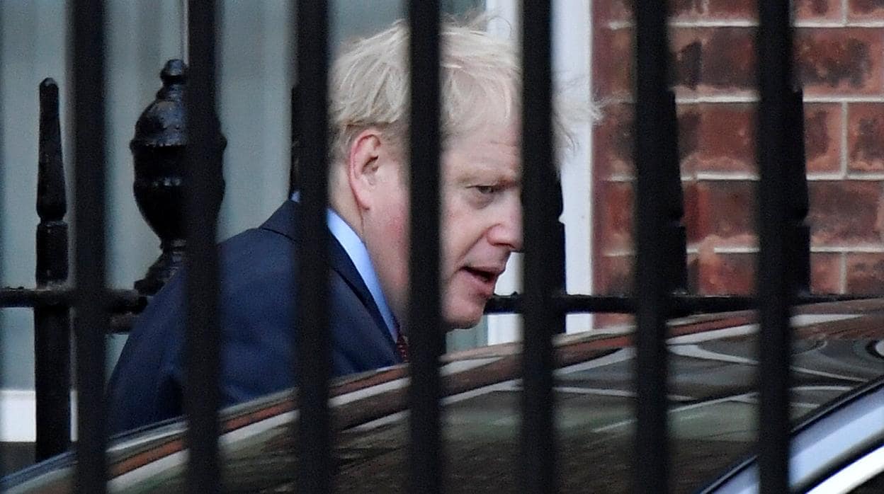 Boris Johnson llega a Downing Street