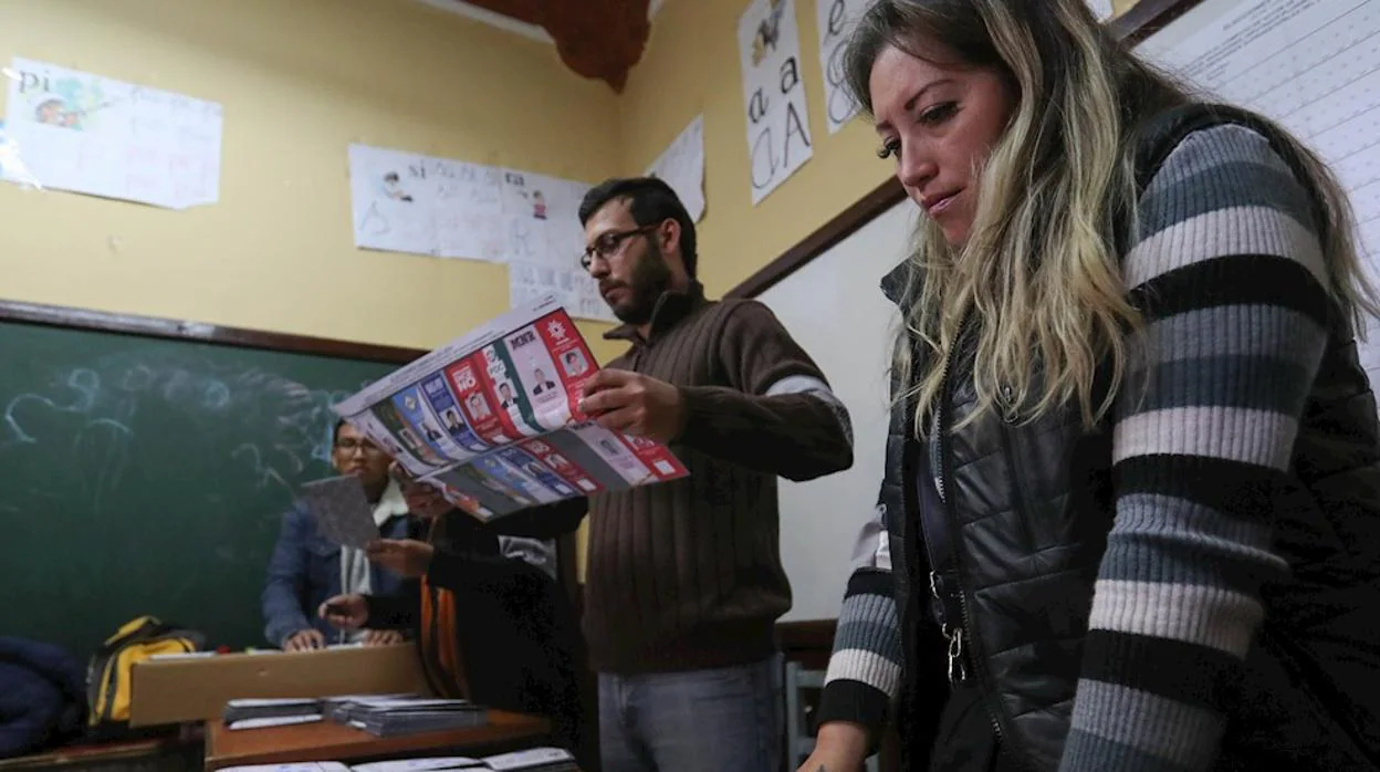 Recuento de votos en Bolivia