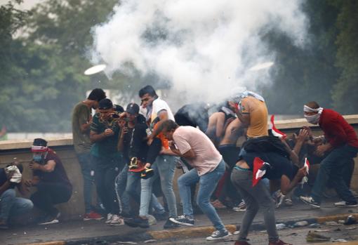 Enfrentamientos entre los manifestantes y las fuerzas de seguridad