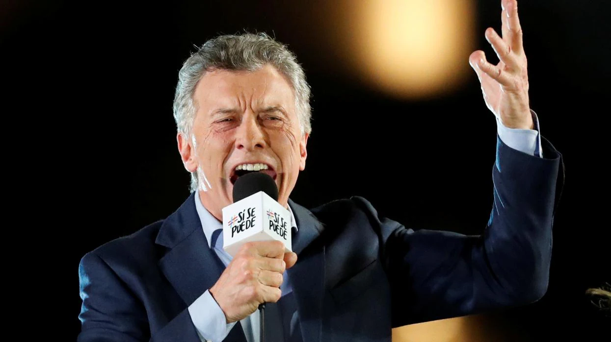 El presidente de Argentina en el cierre de campaña el jueves pasado