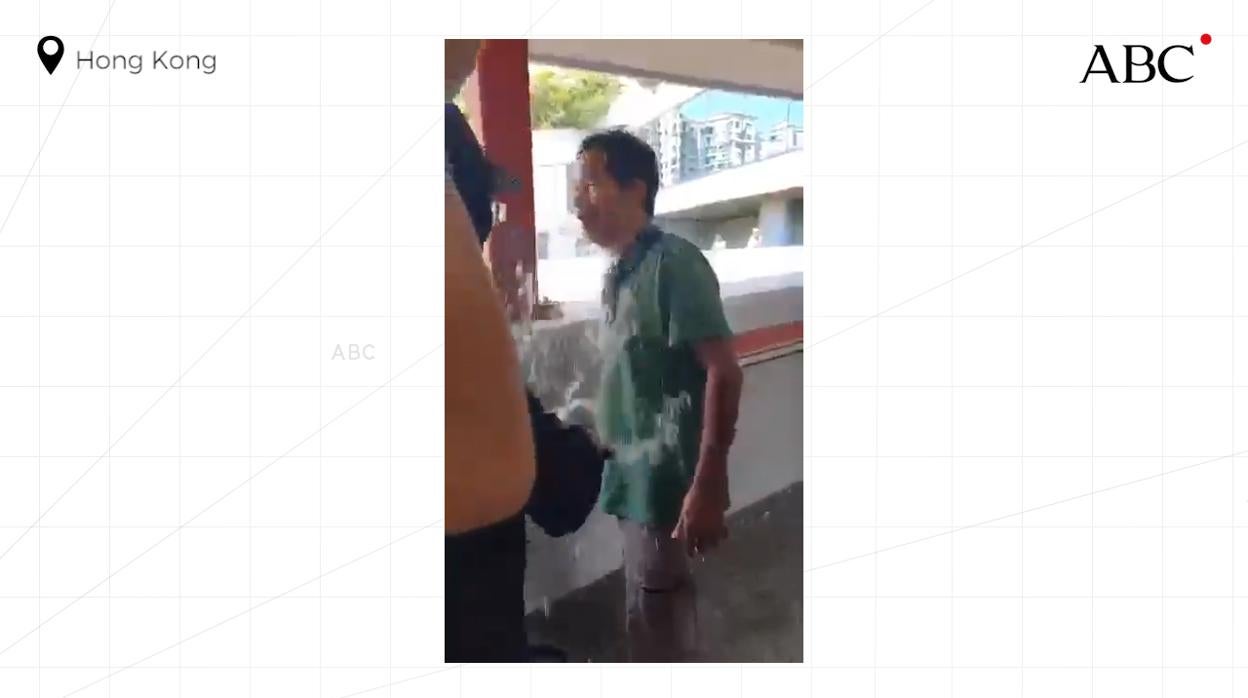 Queman vivo a un ciudadano prochino en Hong Kong