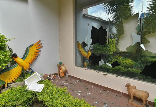 Así ha quedado la casa de Evo Morales después de ser asaltada por los manifestantes