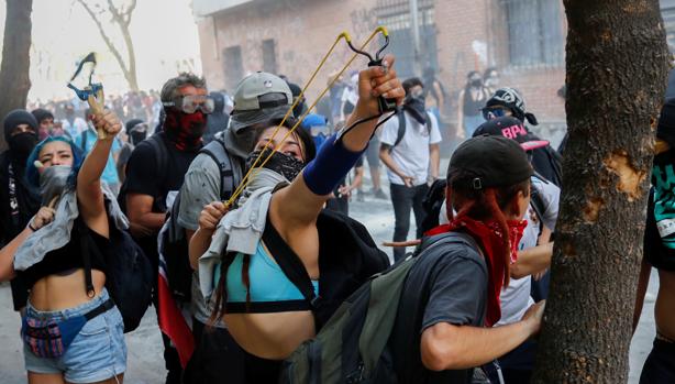 La protesta chilena asume ahora la bandera indigenista