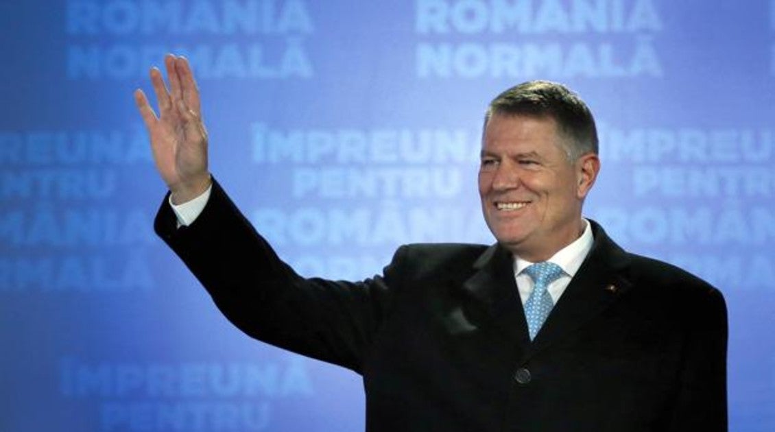 El presidente electo de rumanía Klaus Iohannis