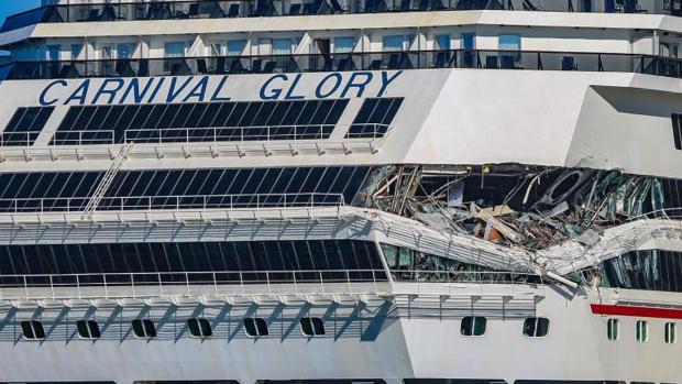 Un herido leve por la colisión de dos cruceros en México