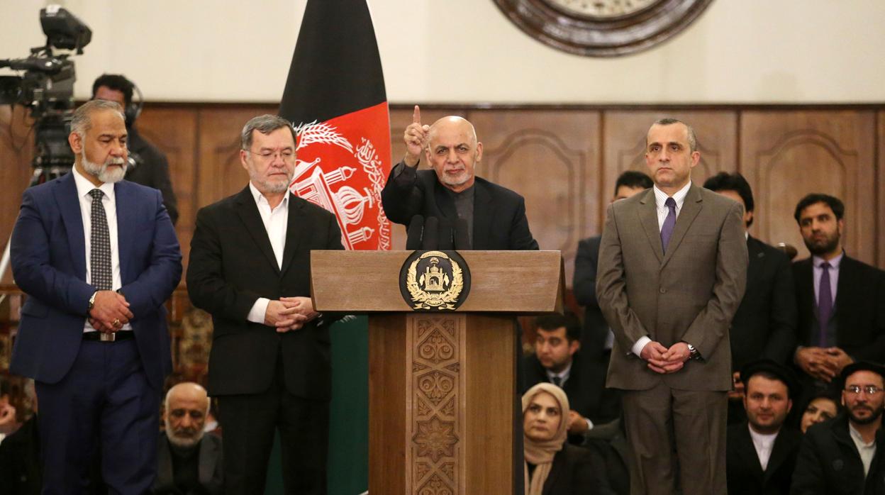 Discurso de Ghani en Kabul tras conocer los resultados