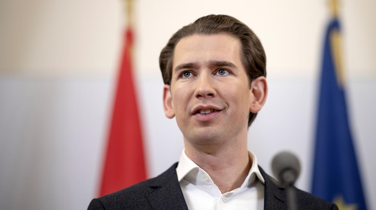 Sebastian Kurz, durante una rueda de prensa este sábado