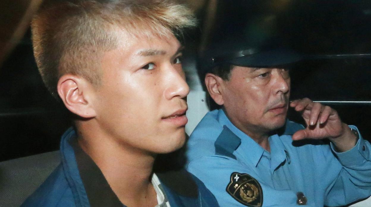 El asesino Satoshi Uematsu cuando fue detenido en 2016