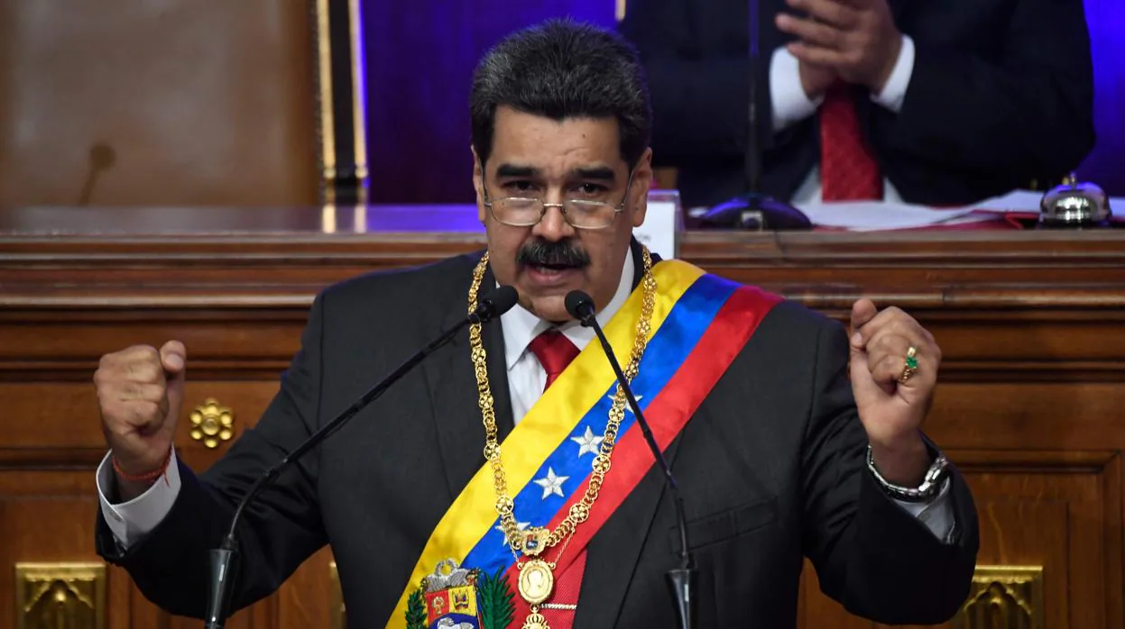 El mandatario de Venezuela durante la presentación de su memoria y cuenta de 2019