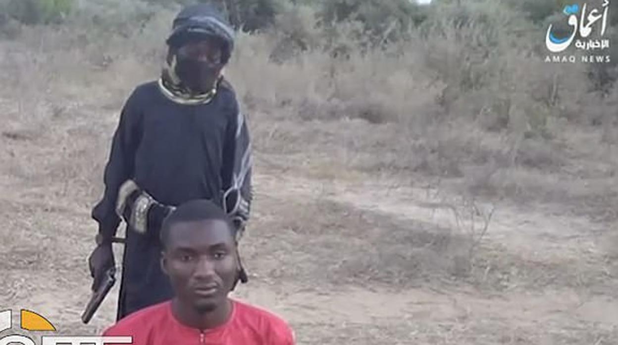 Imagen del vídeo publicado por los terroristas