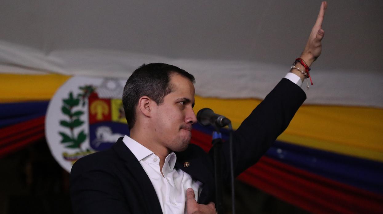 Juan Guaidó, a su regreso a Caracas tras su gira internacional