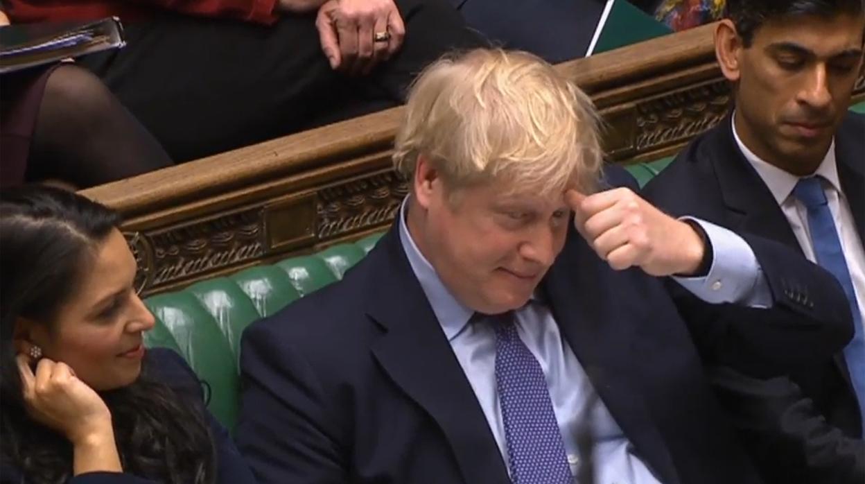 Boris Johnson esta semana en los Comunes