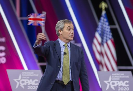 Nigel Farage en su discurso en el congreso Cpac