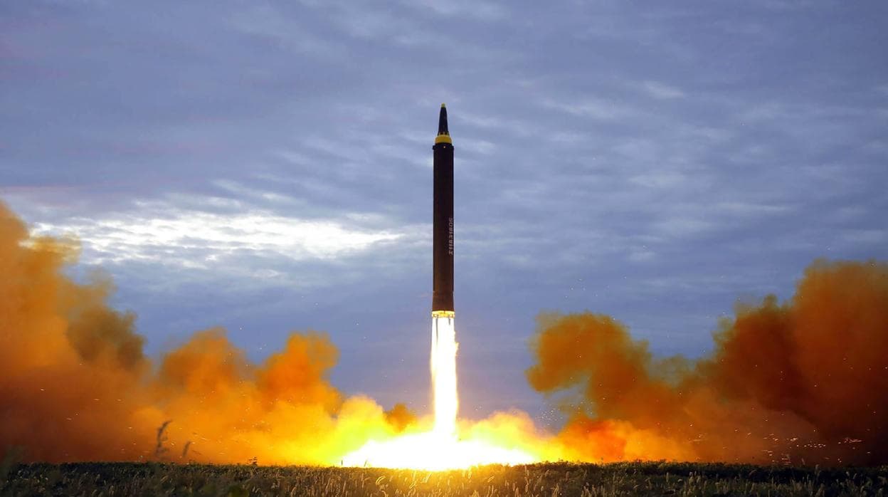Cohete lanzado por Corea del Norte en 2017