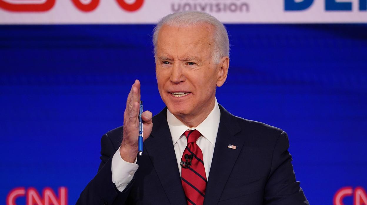 Joe Biden, durante el último debate electoral