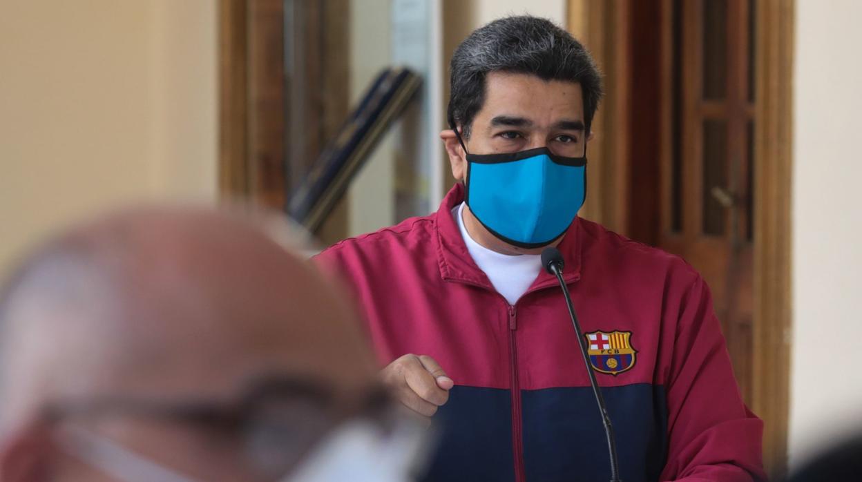 Nicolás Maduro hace dos días en una reunión