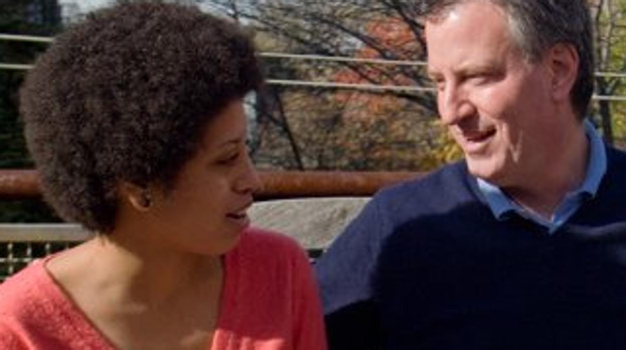 Chiara de Blasio y Bill de Blasio