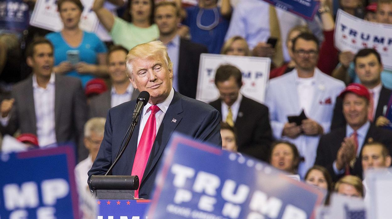 Donald Trump, durante un mitin en Jacksonville (Florida) en 2016