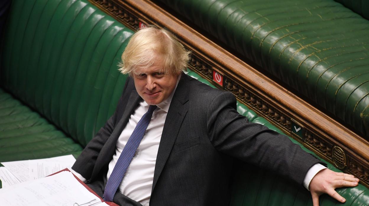 El primer ministro británico, Boris Johnson, en el Parlamento