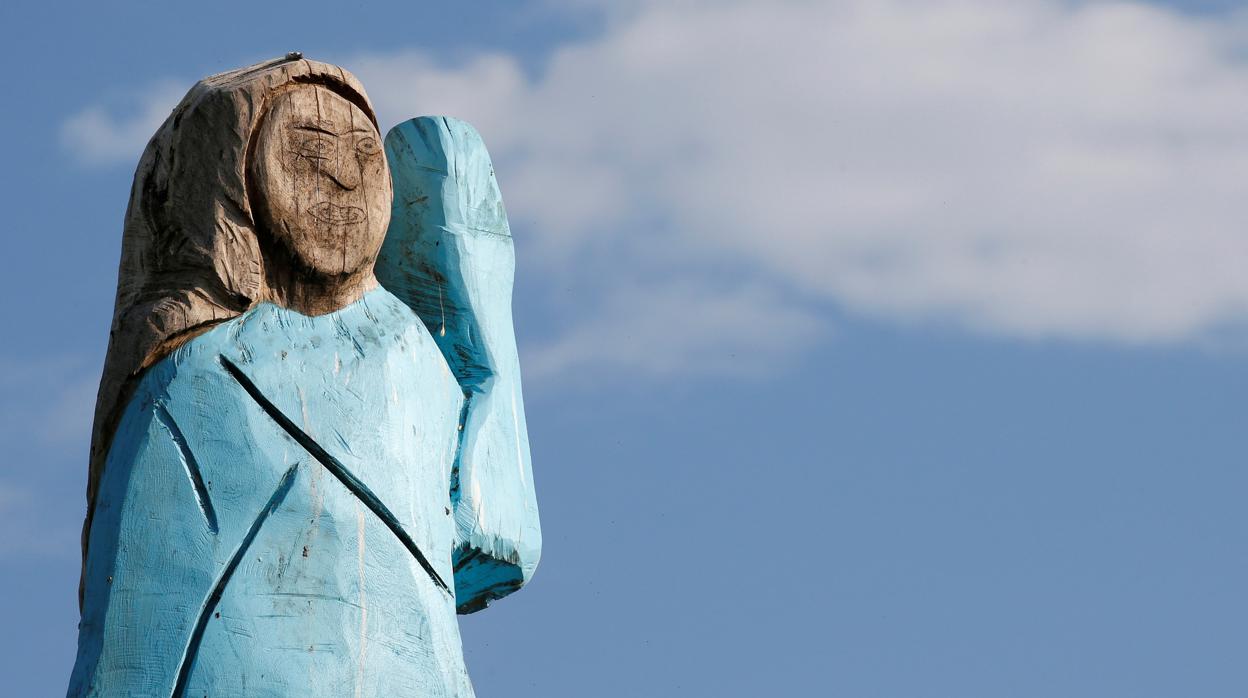 La estatua de Melania Trump en Sevnica, su pueblo natal