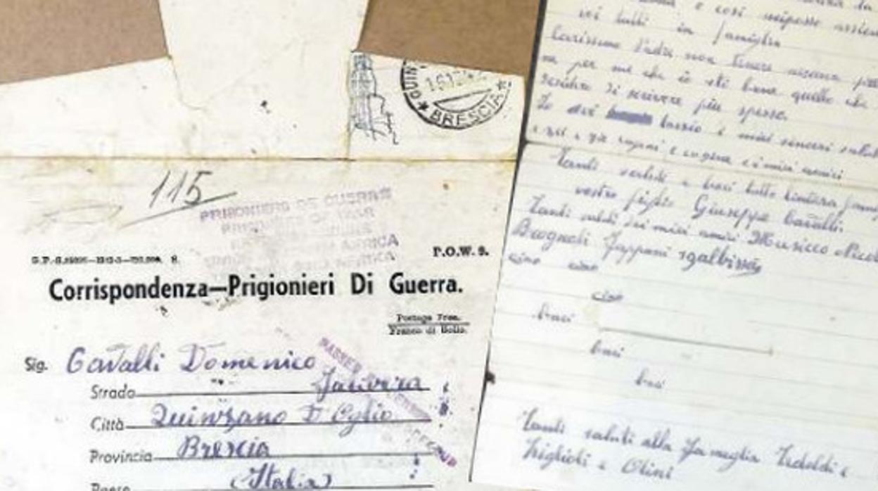 La carta enviada por el prisionero de guerra a su familia