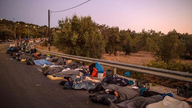 Los residentes de Lesbos no quieren otro campo de refugiados