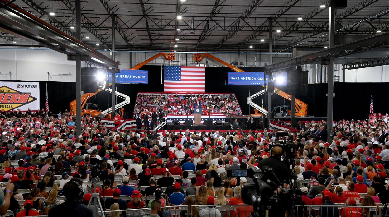 Trump durante el evento celebrado el pasado domingo