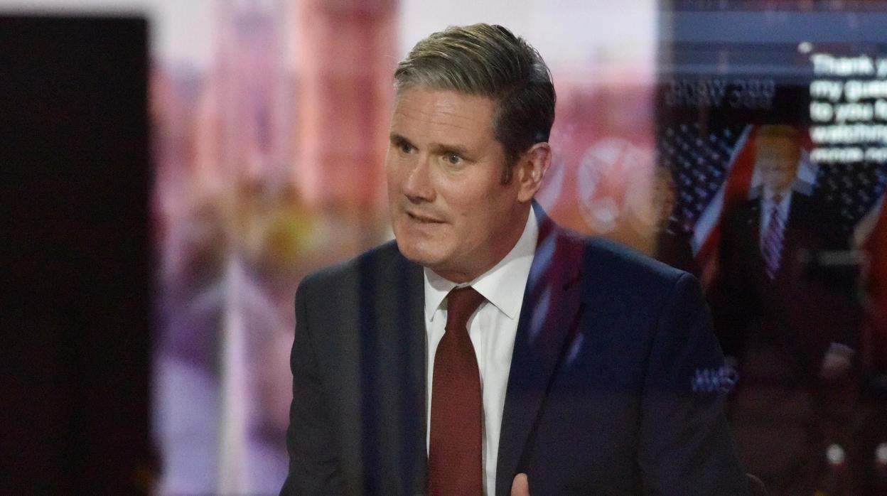 El líder del partido Laborista, Keir Starmer, en una entrevista en la BBC