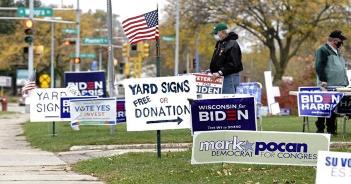En EE.UU. ya abundan las pancartas a favor de ambos candidatos