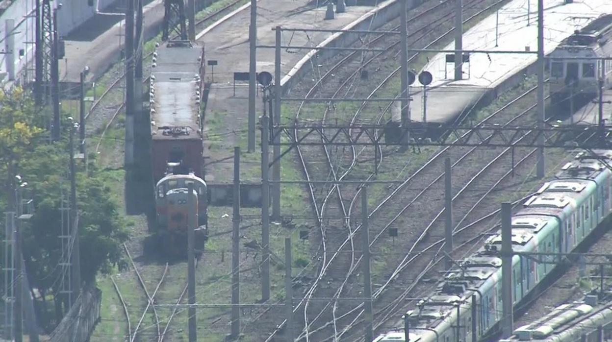 Imagen de la estación Jacarezinho de la línea Supervia Trem