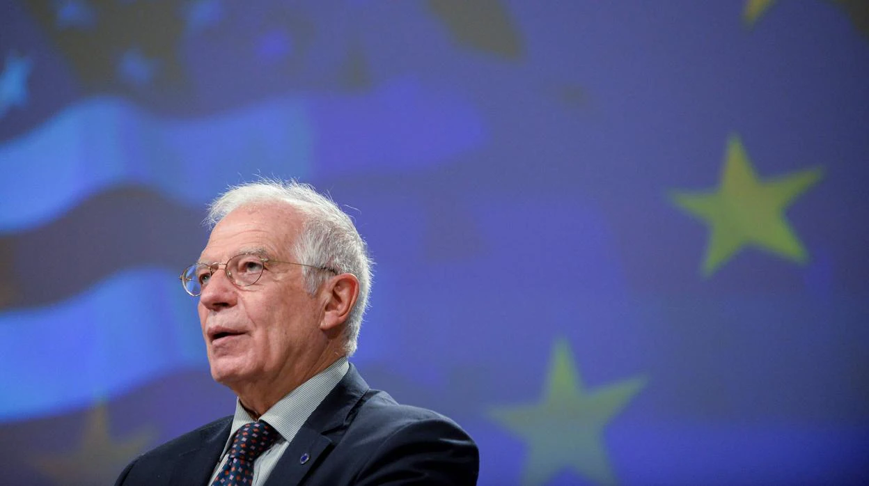 Josep Borrell, durante una rueda de prensa en Bruselas