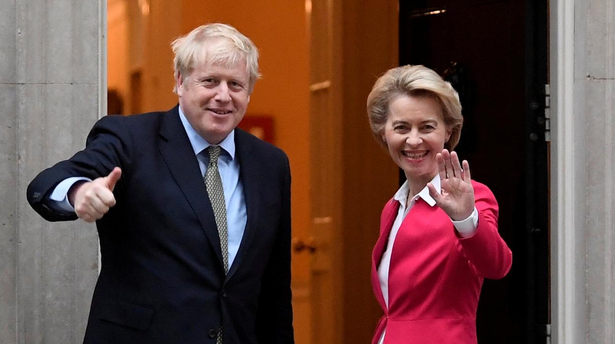 Boris Johnson y Ursula von der Leyen en Londres, en una imagen del pasado 8 de enero