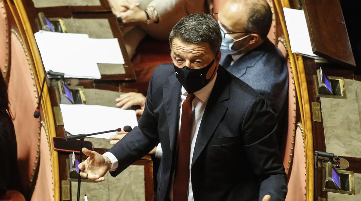 El ex primer ministro, Matteo Renzi, responde a Giuseppe Conte en el Senado italiano