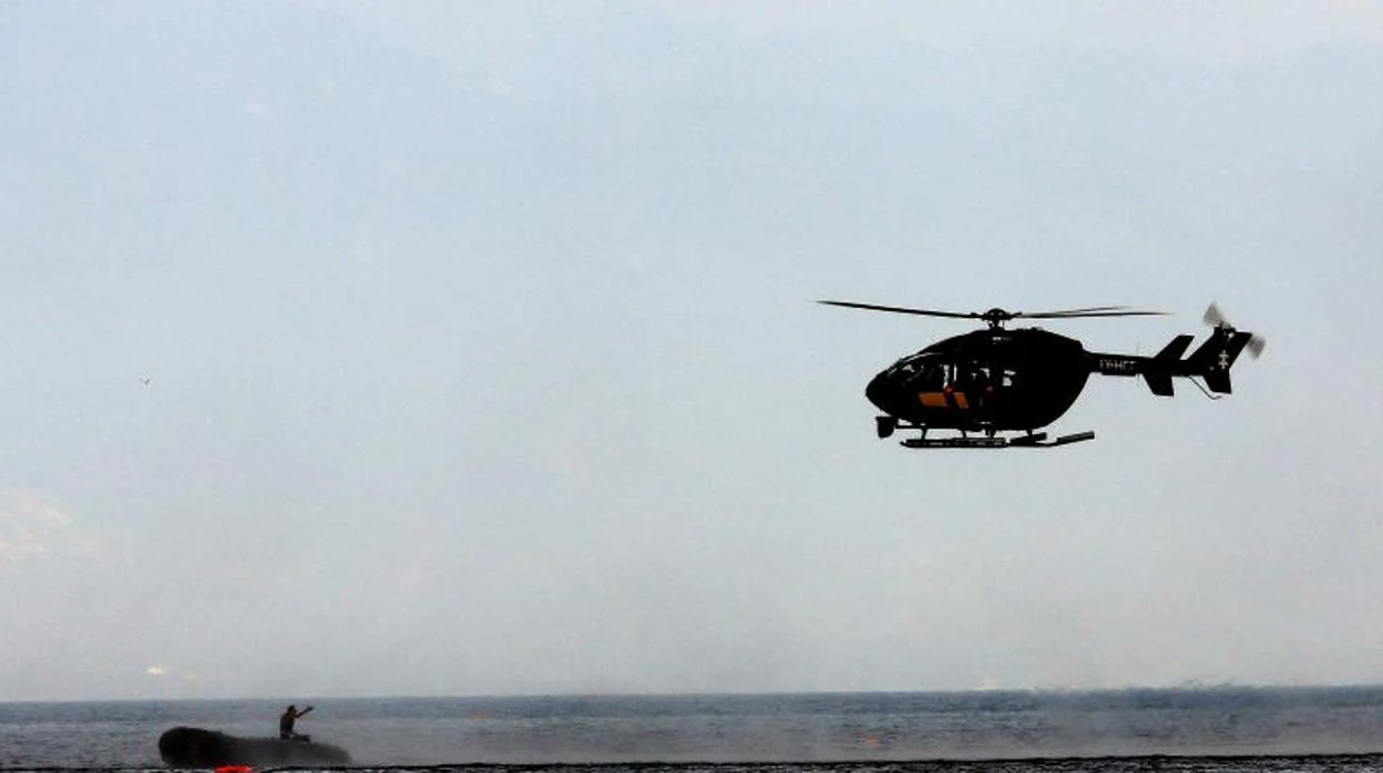 Helicóptero de Frontex