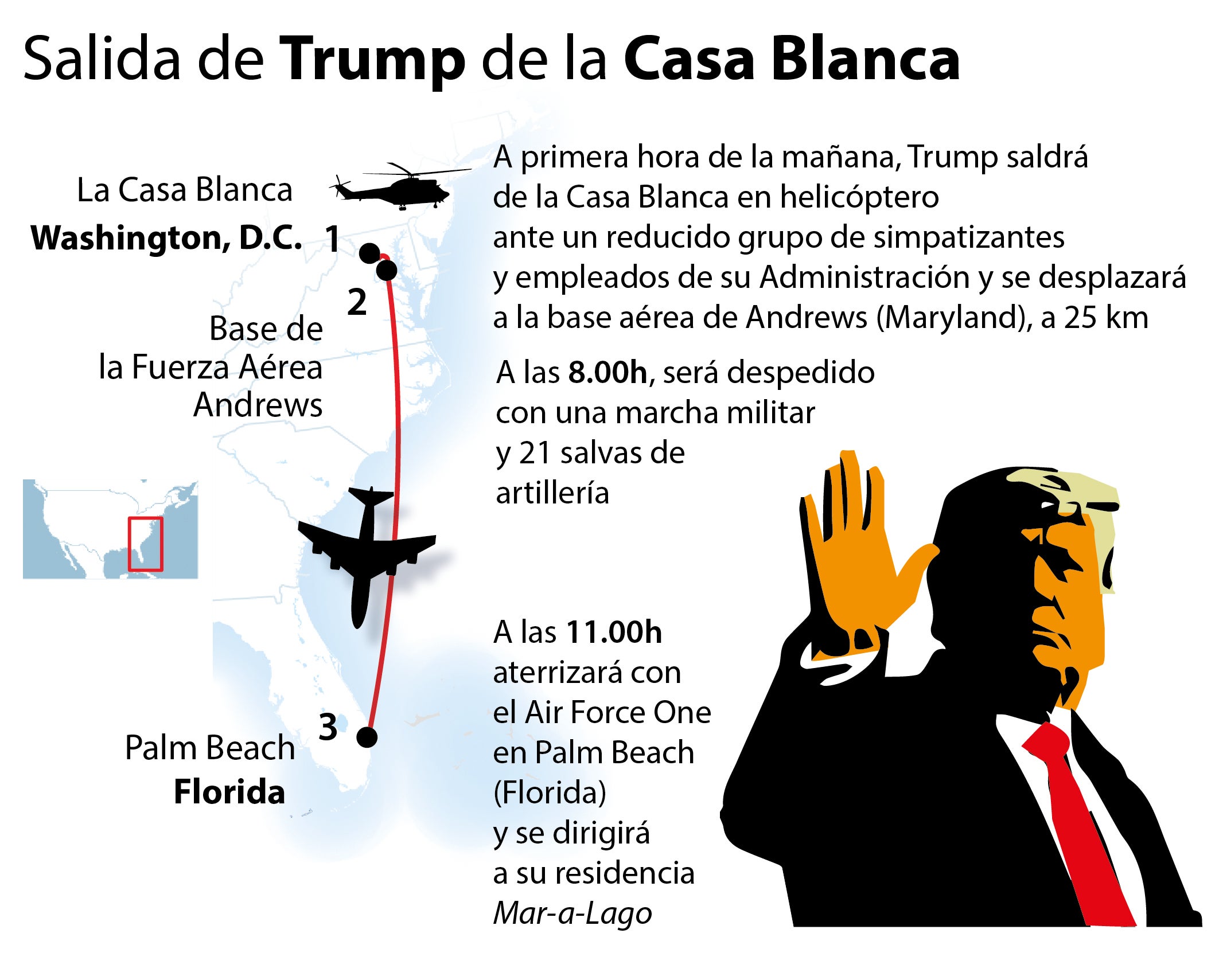 Así será la investidura de Biden: Washington blindado, con escasos invitados y sin Trump