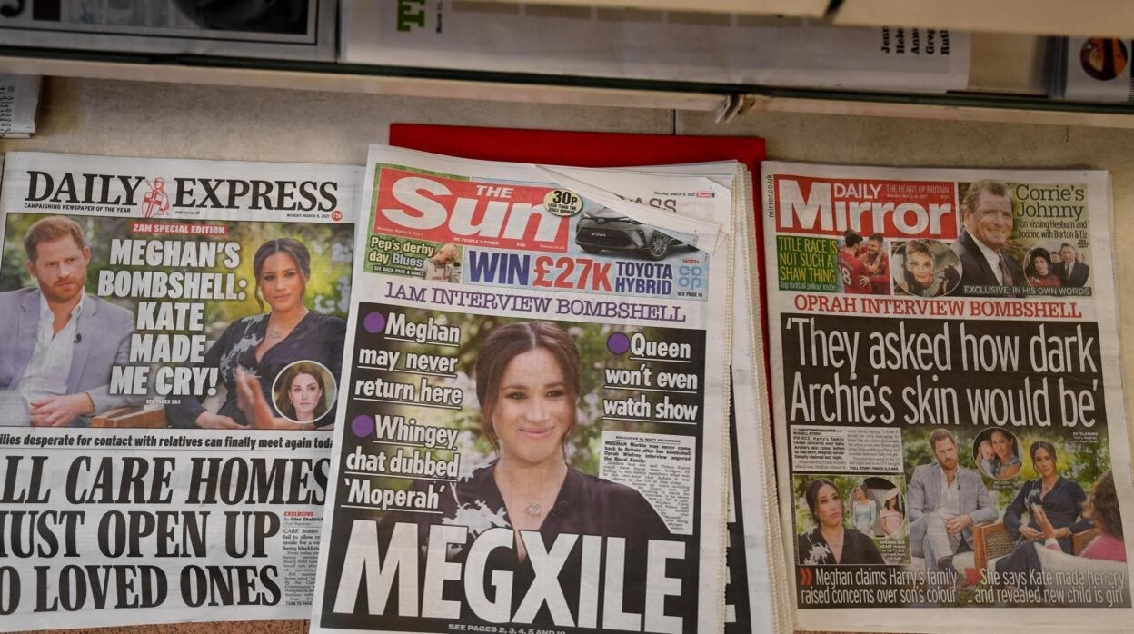 La prensa británica, tras la polémica entrevista de los Sussex a Oprah Winfrey