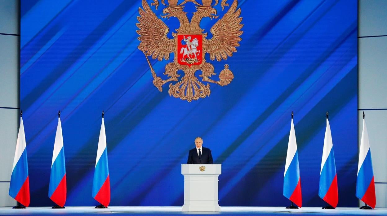 El presidente ruso, Vladímir Putin, pronunció hoy el discurso anual ante el Parlamento y el Gobierno