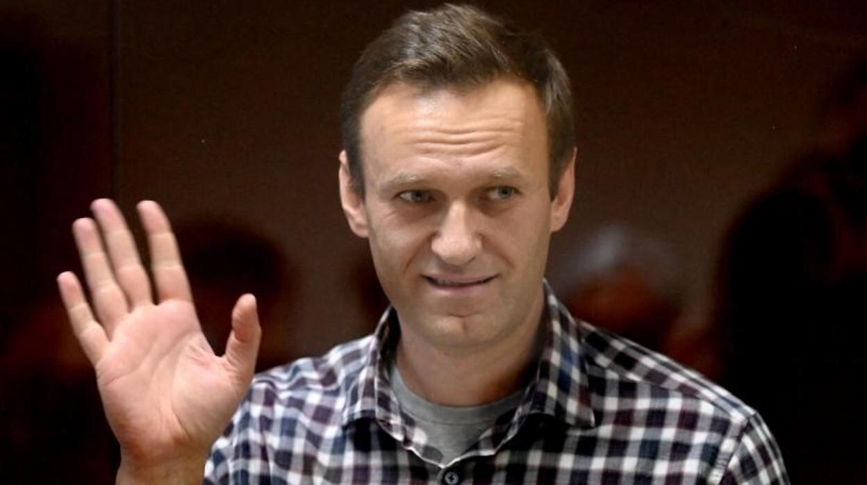 Alexéi Navalni, durante una audiencia en un tribunal de Moscú el pasado febrero